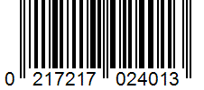 Barcode 0217217024013