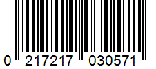 Barcode 0217217030571
