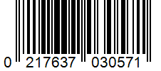 Barcode 0217637030571
