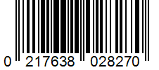 Barcode 0217638028270