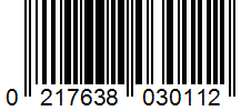 Barcode 0217638030112