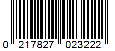 Barcode 0217827023222