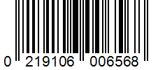 Barcode 0219106006568