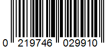 Barcode 0219746029910