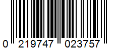 Barcode 0219747023757