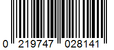 Barcode 0219747028141