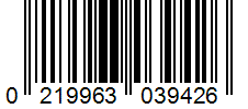 Barcode 0219963039426