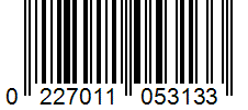 Barcode 0227011053133
