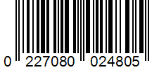 Barcode 0227080024805