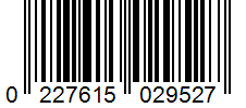 Barcode 0227615029527