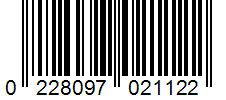 Barcode 0228097021122