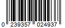 Barcode 0239357024937