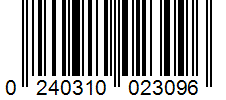 Barcode 0240310023096