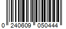 Barcode 0240609050444