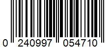 Barcode 0240997054710