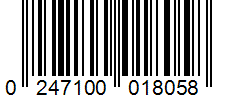Barcode 0247100018058