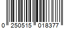 Barcode 0250515018377