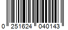 Barcode 0251624040143