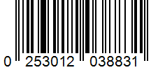 Barcode 0253012038831