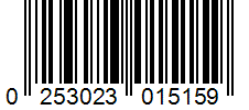 Barcode 0253023015159
