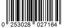 Barcode 0253028027164