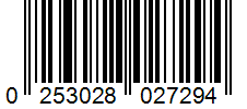 Barcode 0253028027294