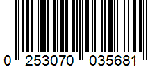 Barcode 0253070035681