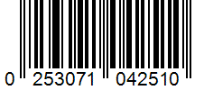 Barcode 0253071042510