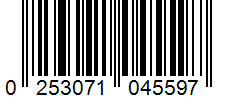 Barcode 0253071045597