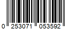 Barcode 0253071053592