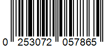Barcode 0253072057865