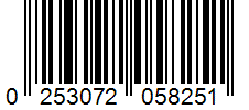 Barcode 0253072058251