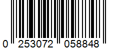 Barcode 0253072058848