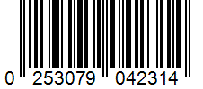 Barcode 0253079042314