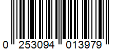 Barcode 0253094013979