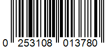 Barcode 0253108013780
