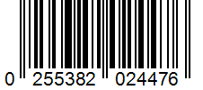 Barcode 0255382024476