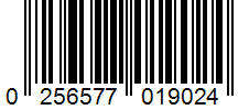 Barcode 0256577019024