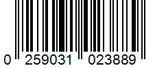 Barcode 0259031023889