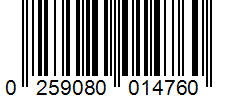 Barcode 0259080014760