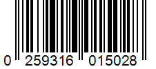 Barcode 0259316015028
