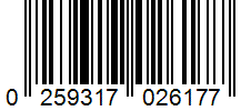 Barcode 0259317026177