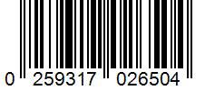Barcode 0259317026504