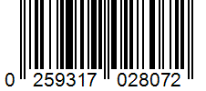 Barcode 0259317028072