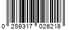Barcode 0259317028218