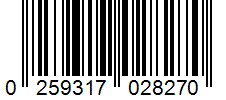 Barcode 0259317028270