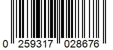 Barcode 0259317028676