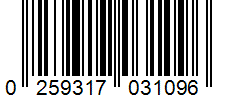 Barcode 0259317031096