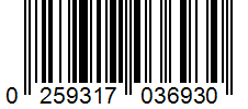 Barcode 0259317036930
