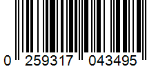 Barcode 0259317043495